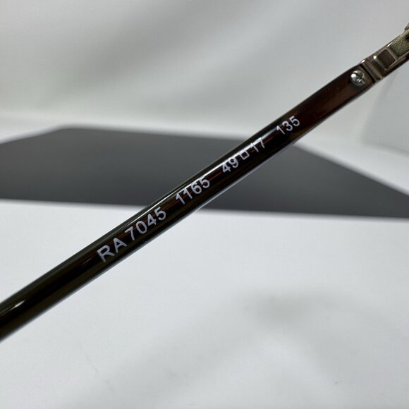 Ralph Lauren RA 7045 1165 Brown Slim Rectangle Eyeglasses Frames 49-17 135 Italy - Picture 6 of 12